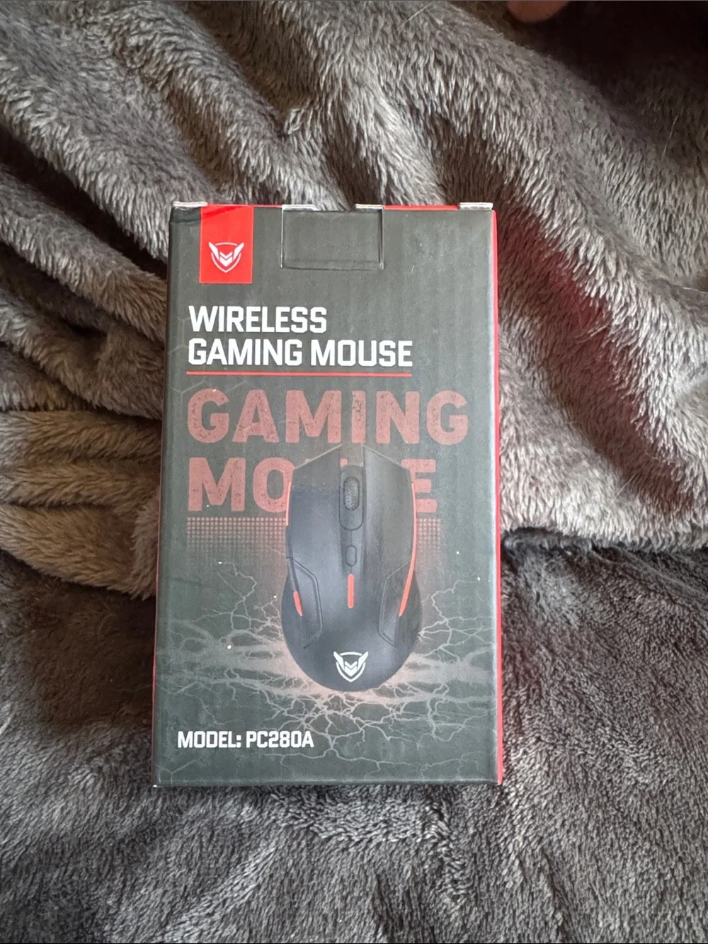 Wireless Gaming Mouse PC280A - Black with Red Accents